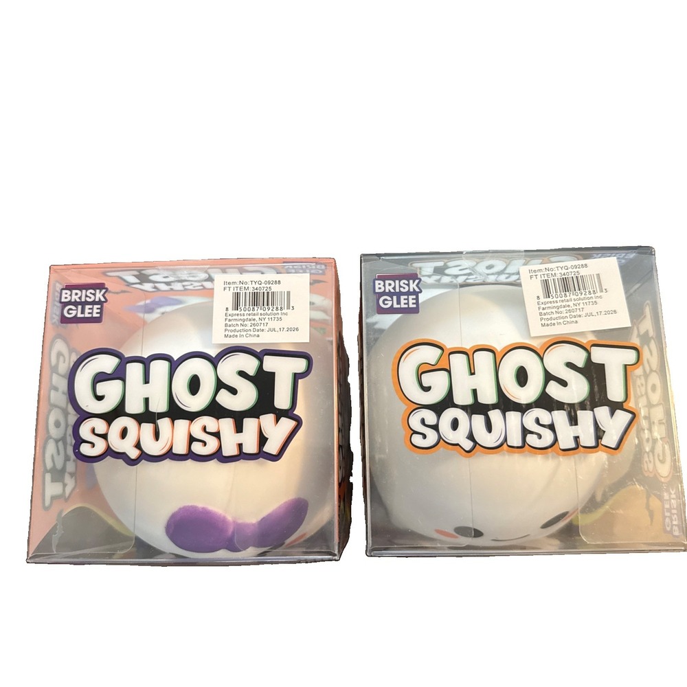 Ghost Squishy New In Box Set of 2 (Boy & Girl) by brisk glee - Picture 2 of 5